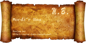 Morár Bea névjegykártya